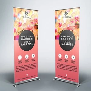 Grey Back Roll Up Banner Fabric Grey Back Roll Up Banner Fabric